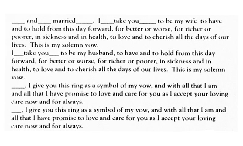 Traditional Wedding Vows In English And Spanish The Best